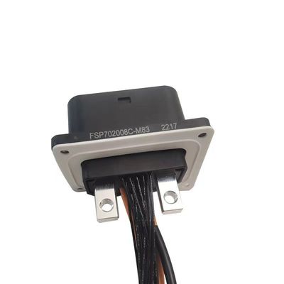 Connecteur hybride de puissance-signaux 200A 1000V CC IP67 pour stockage d'énergie et véhicules électriques à basse vitesse