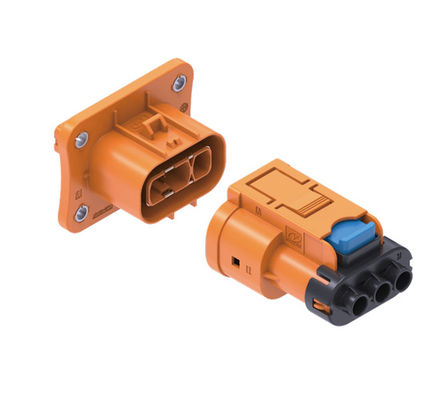 Connecteur électrique à haute performance à trois broches pour OBC et BDU, 1000V 40A, IP67