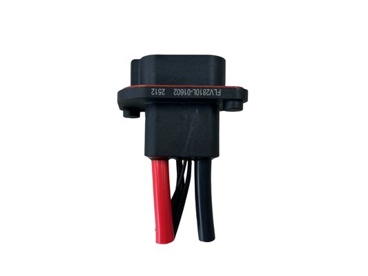 FLV2+8 Connecteur hybride haute température 80A 600VAC Enveloppe ABS noire pour véhicules industriels