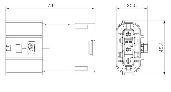 Neopower Connecteur de puissance et de signal automobile à verrouillage sécurisé à 3 broches, 800V/16A, imperméable à l'eau IP67, HVIL