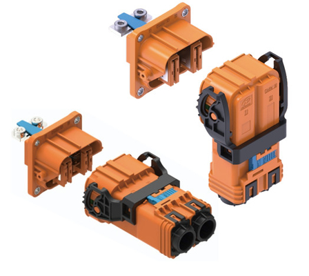 Neopower haut courant 300A 1000V Connecteur d'alimentation automobile à 2 broches avec HVIL pour les contrôleurs de batterie et de moteur de véhicules électriques