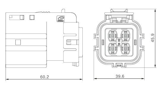 Connecteur haute tension de 800 V. Connecteur automobile imperméable IP67